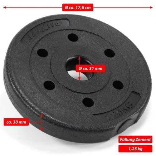 MAXXIVA set závažia, 27.5 kg, 8 ks