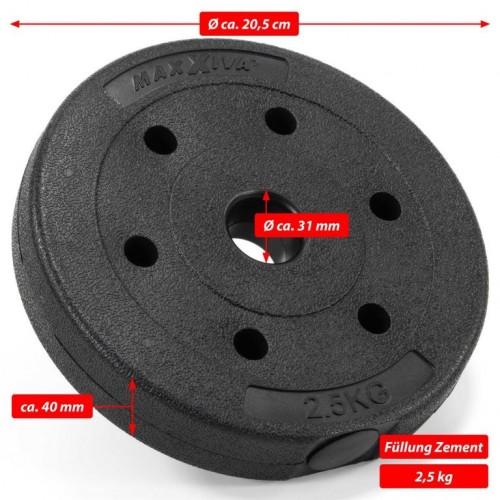 MAXXIVA set závažia, 2.5 kg, 2 ks