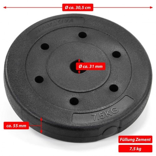 MAXXIVA set závažia, 30 kg, 10 ks