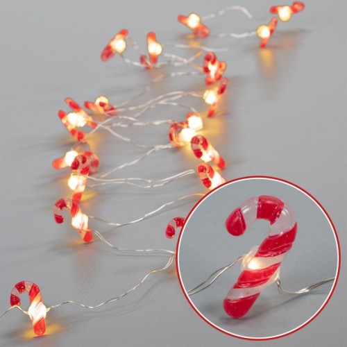 NEXOS Vianočná svetelná dekorácia, 20 LED, teplá biela, 3 ks