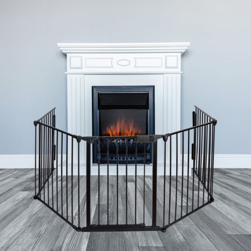 Stilista krbová zástena, kov, 3050 x 755 x 600 cm