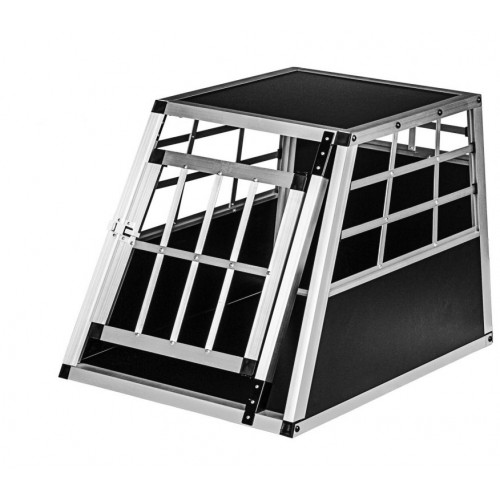 Hliníkový prepravný box pre psov, 54 × 69 × 50 cm, veľ. M