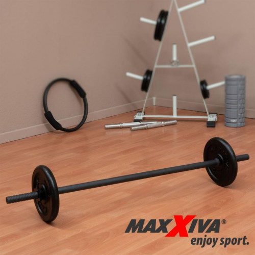 Maxxiva vzpieračská tyč na nakladanie,čierna,120 cm