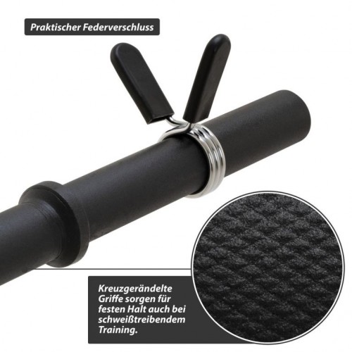 Maxxiva vzpieračská tyč na nakladanie,pružina,čierna,140 cm