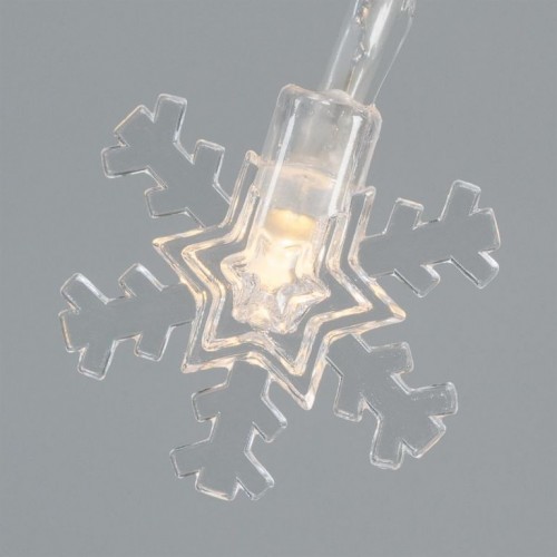 NEXOS Osvetlenie- vločky, 20 LED, teplá biela, 3 ks