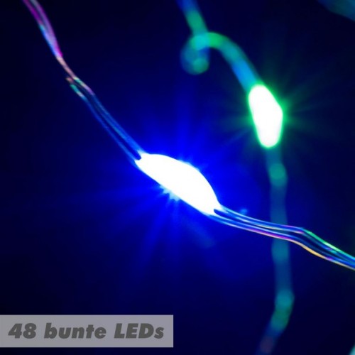 NEXOS Sada LED svetelných drôtikov, farebné svetlo, 2 ks