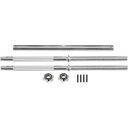 Physionics činková chrómovaná ty, 120 cm + hviezdicové zámky