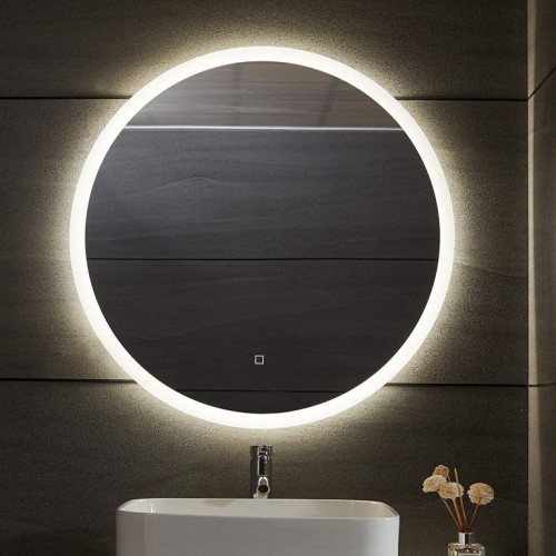 Aquamarin Kúpeľňové LED zrkadlo okrúhle - 80 cm