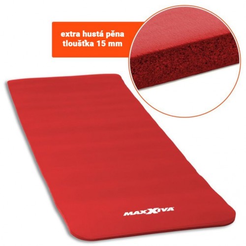 MAXXIVA gymnastická podložka, červená, 190 x 60 x 1,5 cm