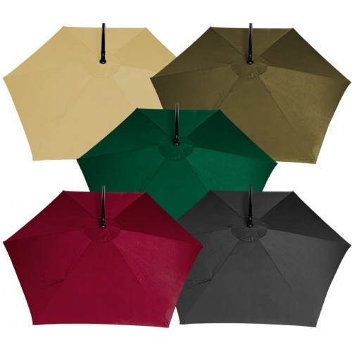 STILISTA záhradný slnečník, 330 x 249 cm, antracit