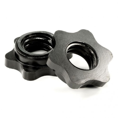 Maxxiva zakrivená činková tyč- čierna, 130cm, hviezd. zámky