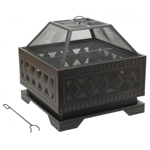 CATTARA Ohnisko s poklopom 63,5 x 62 cm