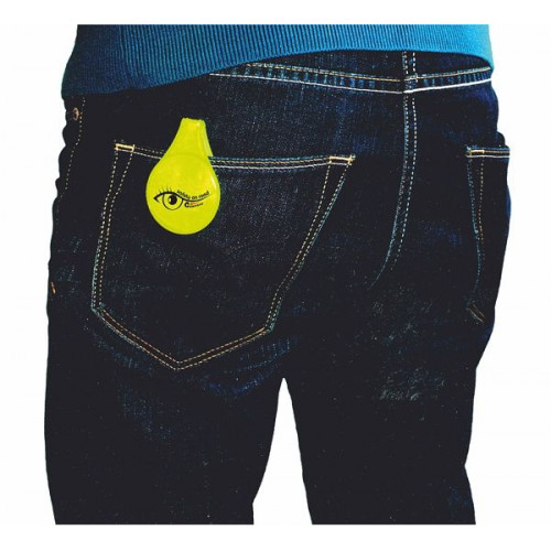 Kompas Reflexný magnetický klip S.O.R., žltý