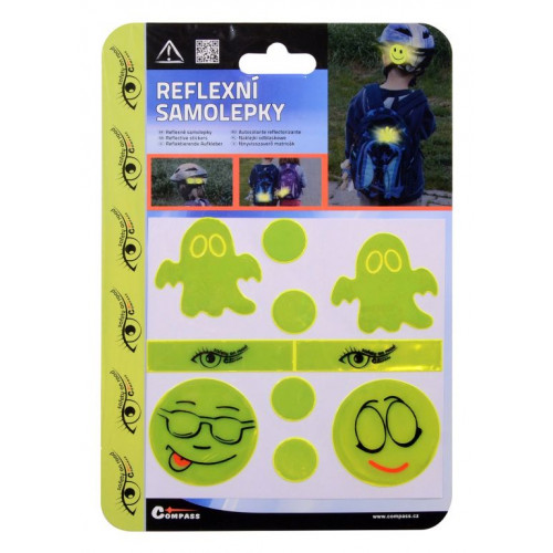 Compass Sada reflexných samolepiek pre deti, 10 ks
