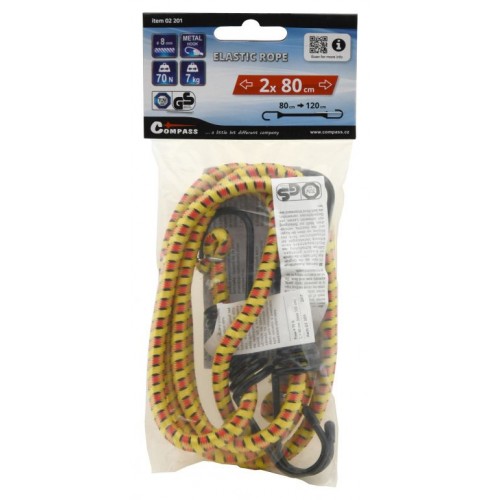 COMPASS Upínač pružný 2x 80 cm, TÜV/GS