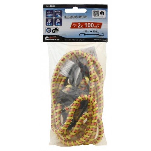 COMPASS Upínač pružný 2 x 100 cm, TÜV/GS