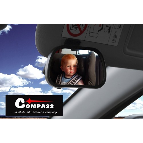 COMPASS Zrkadlo detské na čelné sklo, 90 x 60 mm