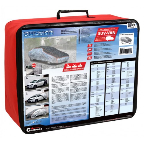 COMPASS Ochranná plachta proti krúpam 530 × 205 × 160 cm