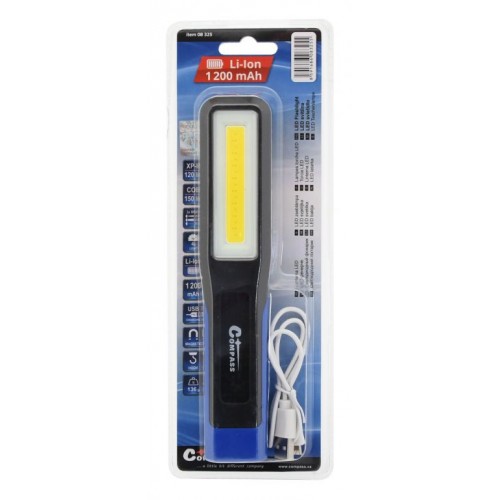 COMPASS LED montážne svietidlo, 150 lm, nabíjacie