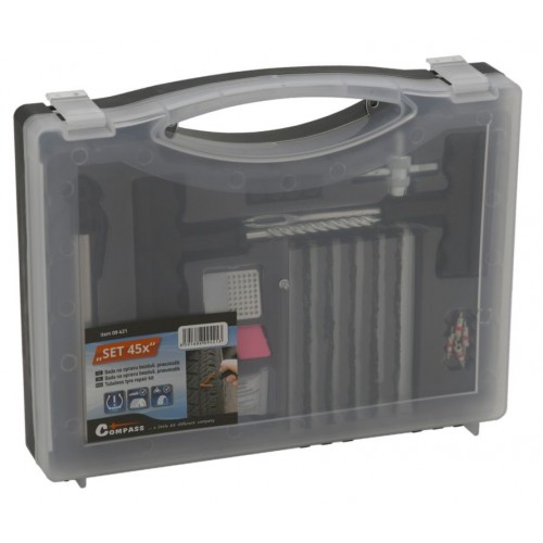 COMPASS Sada na opravu defektu pneumatiky, 45 dielov