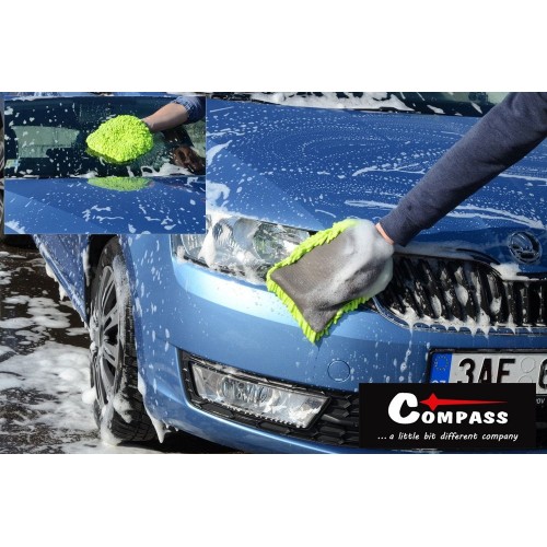 COMPASS Umývacie rukavice GREEN 24 x 16 cm