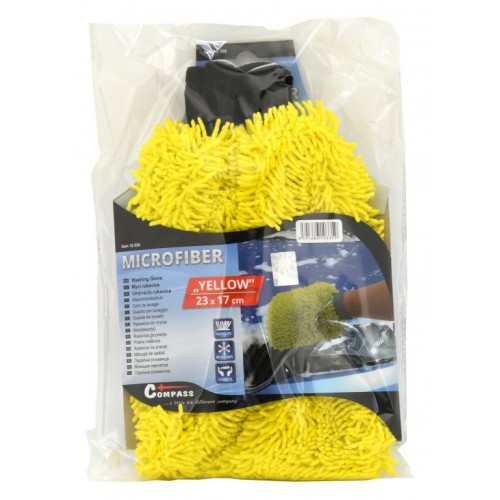 COMPASS Umývacie rukavice YELLOW 23 x 17 cm