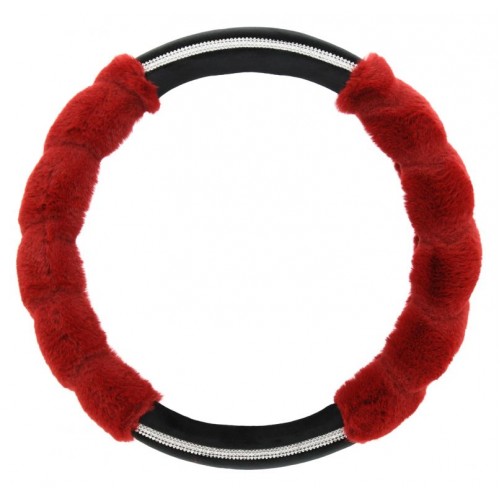 Poťah na volant Diamond- červený