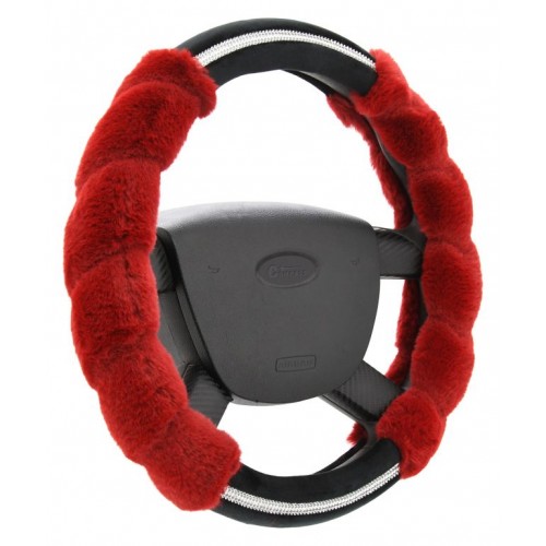Poťah na volant Diamond- červený
