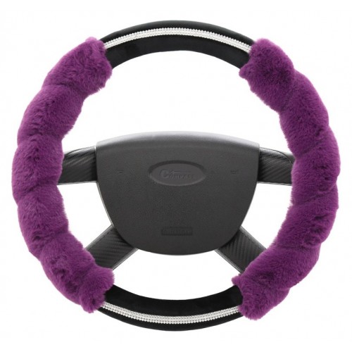 Poťah na volant Diamond- fialový
