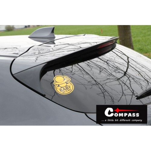 Samolepka reflexná Baby in car - žltá