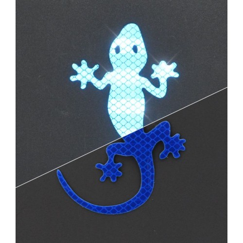 Samolepiaca dekorácia Gecko - modrá