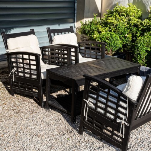 STILISTA sada 2 polstrovaní na nízké stoličky, krémová