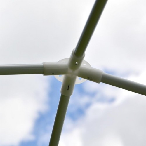 Záhradný párty stan - biely 3 x 3 m + 2 bočné steny