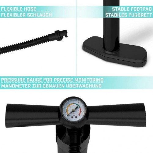 Physionics vzduchová pumpa, ‎26 x 11 x 66 cm, 1,8 l, čierna