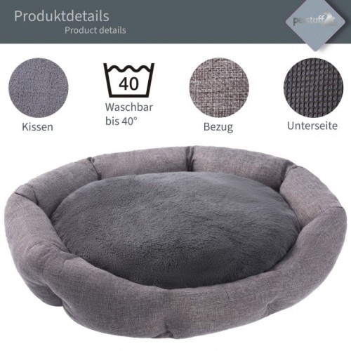 Petstuff pelech pre psa Octagon, 50 x 57 x 13 cm, šedý