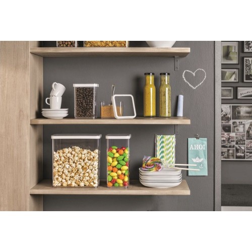 LOFT dóza na potraviny, transparentná, plast, 1,5 l