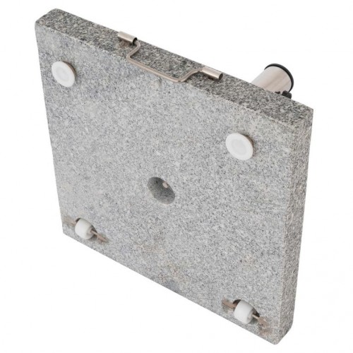 Stojan na slnečník - žula a oceľ - 45 x 45 cm