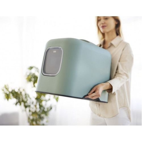 BIELA MAČACIA TOALETA, zelená