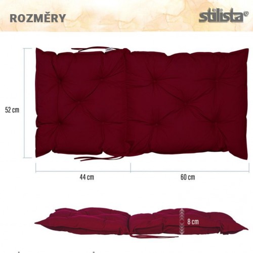 STILISTA sada 2 polstrovaní na nízké stoličky, modrá