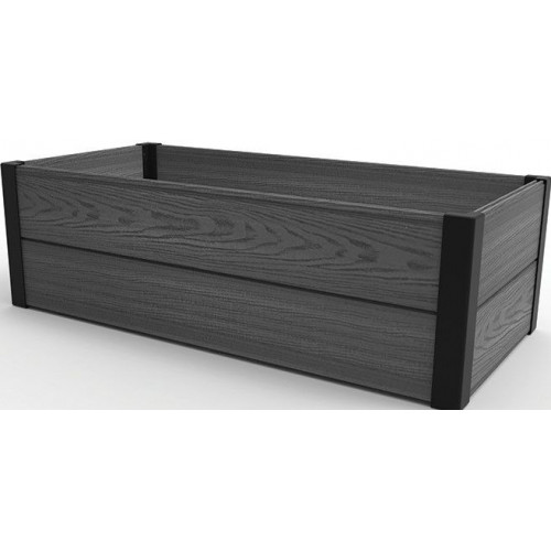 MAPLE TROUGH vyvýšený záhon šedý 106x32x50 cm záhradný Evote