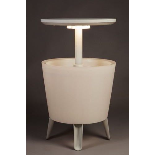 Keter Rozkladací stolík COOL BAR ILLUMINATED, biely