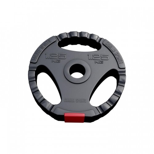 Gorilla Sports Kotúč potiahnutý plastom, výplň cement 1,25 kg