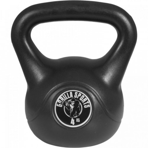 Gorilla Sports Sada kettlebell činiek, plast, čierna, 113 kg Gorilla Sports Sada kettlebell činiek, plast, čierna, 113 kg