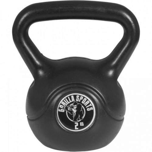 Gorilla Sports Sada kettlebell činiek, plast, čierna, 113 kg Gorilla Sports Sada kettlebell činiek, plast, čierna, 113 kg
