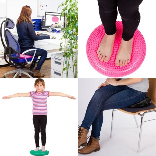 MOVIT Balančný vankúš na sedenie, 38 cm, ružový