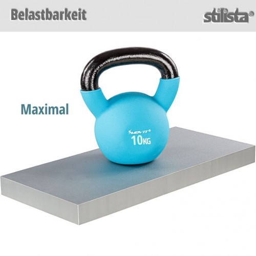 Stilista nástenná polica Volato, 80 cm, strieborná