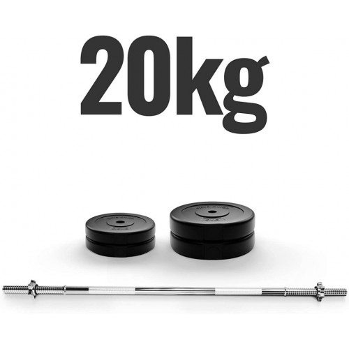 PHYSIONIC vzpieračský set so závažím, 120 cm, 20 kg PHYSIONIC vzpieračský set so závažím, 120 cm, 20 kg