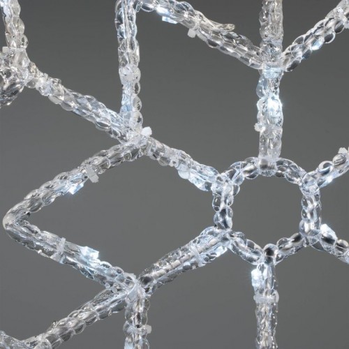 NEXOS Vianočná LED dekorácia, snehová vločka, 42 LED, 55 cm NEXOS Vianočná LED dekorácia, snehová vločka, 42 LED, 55 cm