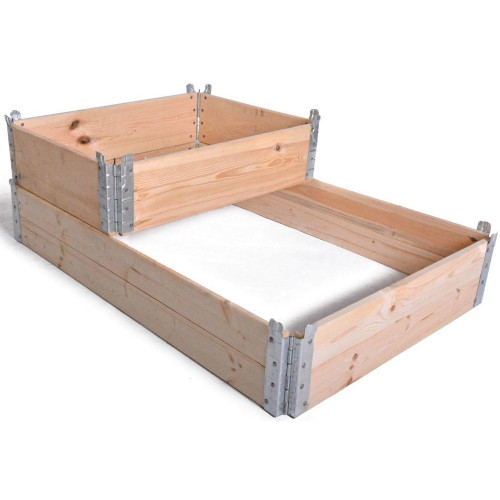 Záhradný vyvýšený záhon skladací borovica FSC 80x60 cm