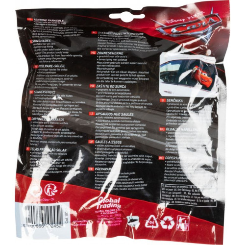 Clona slnečná na bočné okno CARS 2ks